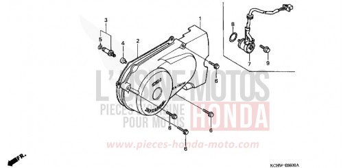 PANNEAU CARTER-MOTEUR G. (1) CG125W de 1998